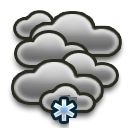 Mogelijk wat sneeuw, Regen, Bewolking